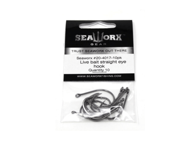 SeaWorx Live Bait Straight Eye Hook