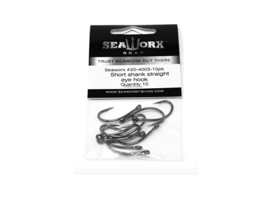 SeaWorx Short Shank Straight Eye Hook