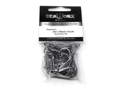 Seaworx Aki Offset Hook 50 Pack