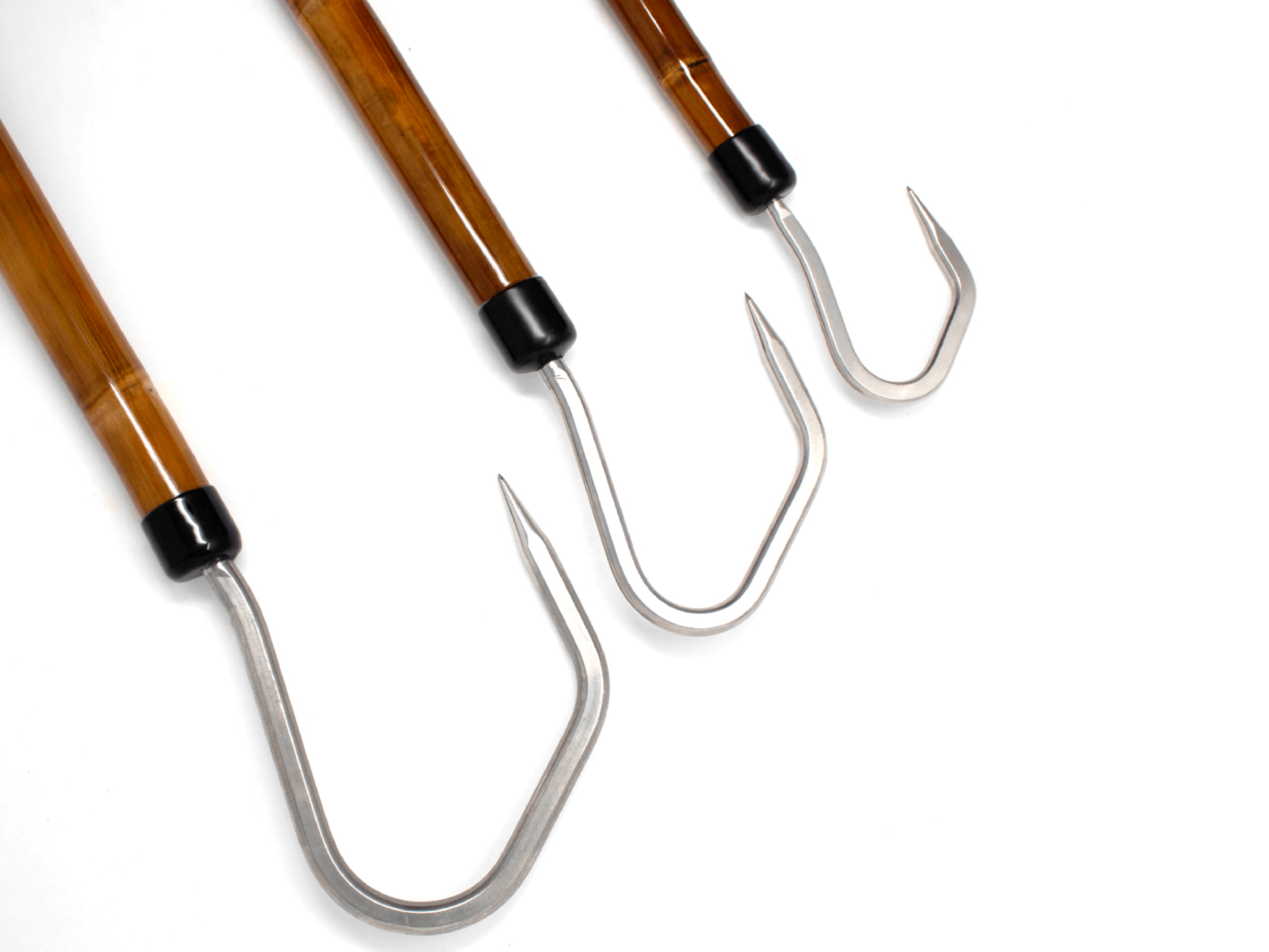best fishing gaff hook Danielson 2' Wood with Stainless Steel The hooks also are flattened on two sides to keep them from turning after assembly Fishing Flying Gaff Pole w/