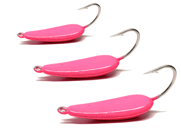 Shrimp Pink Pompano Jigs jig head, hand-poured and painted in the USA - photo 2