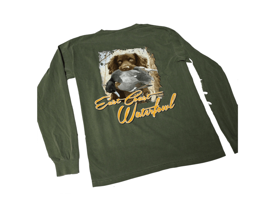 Boykin Spaniel Waylon | East Coast Waterfowl | Long Sleeve Shirt - Hunting and Fishing Depot
