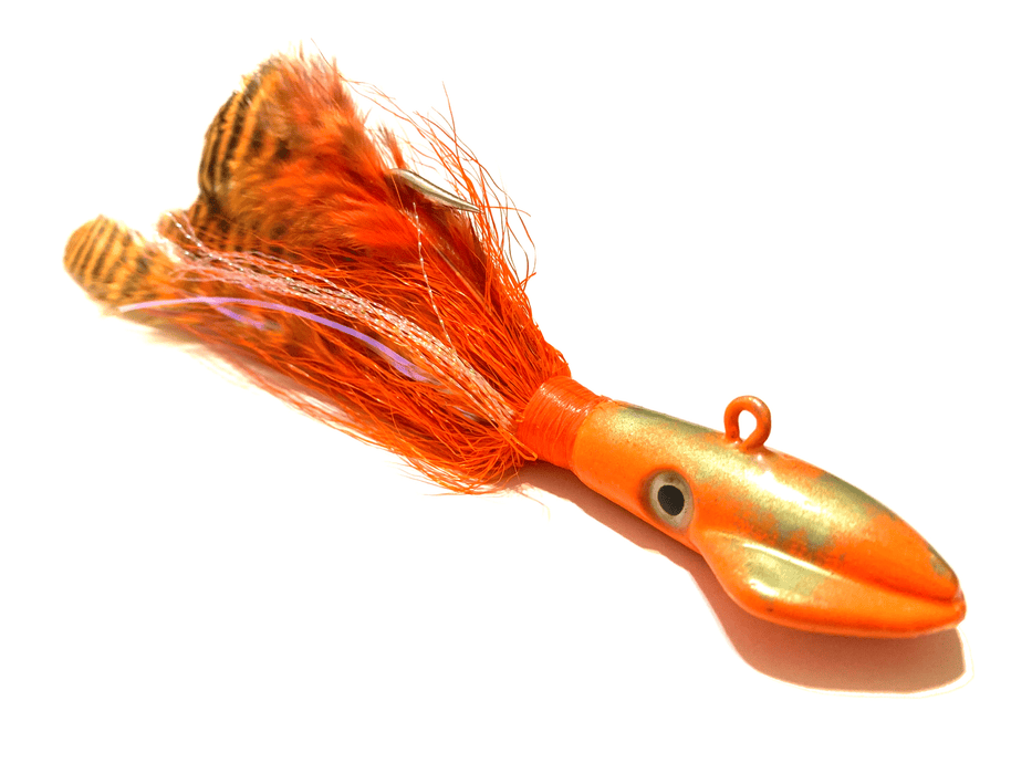 Squid Head Florida Orange Cobia Jig