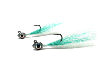 Teal Buckeye Jigs | Big Eye Bucktail Jigs - Hunting and Fishing Depot