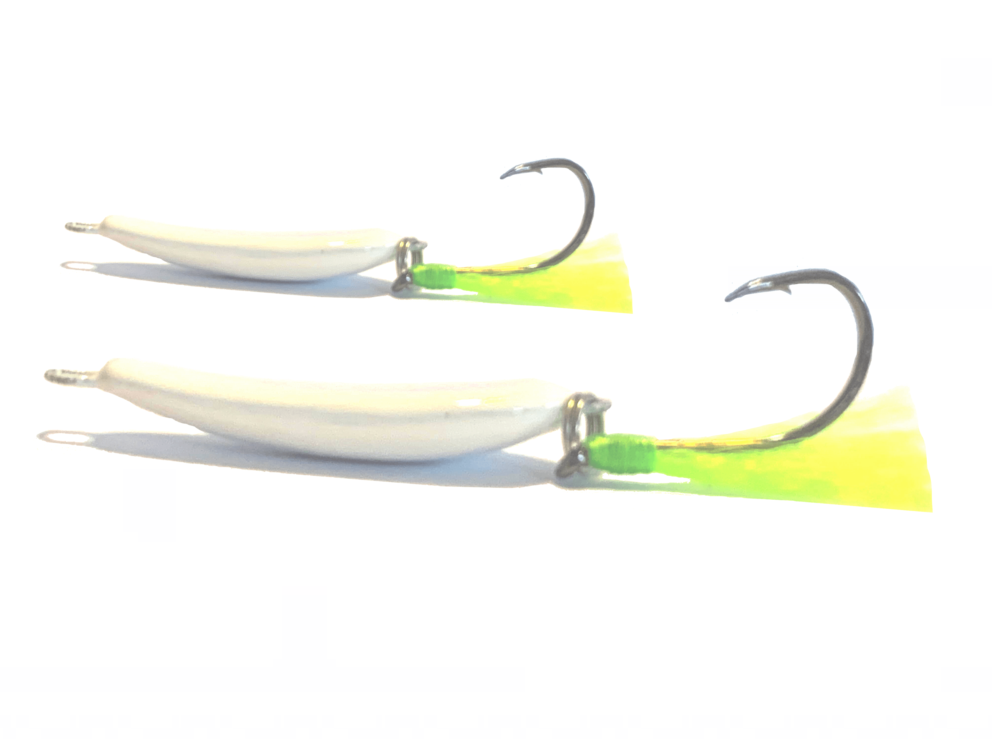 do jigger fishing lure White/Chartreuse Pompano Jigger Fleas 3/8oz
