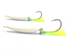 White/Chartreuse Pompano Jigger Fleas - Hunting and Fishing Depot