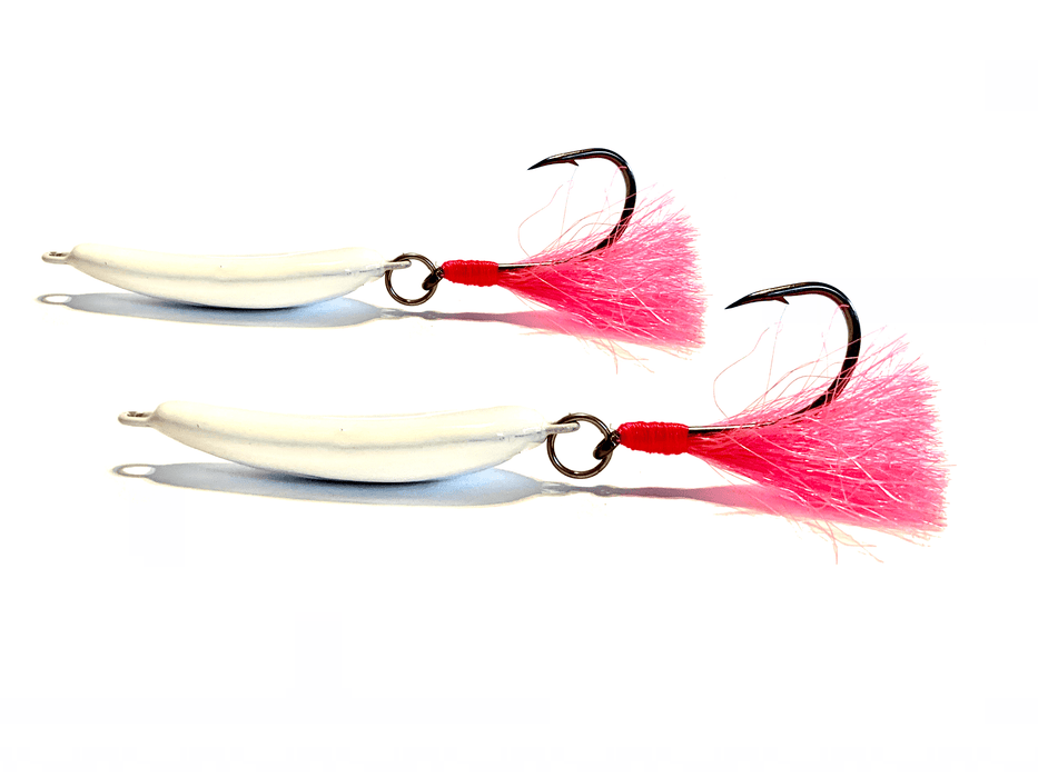White/Pink Pompano Jigger Fleas - Hunting and Fishing Depot