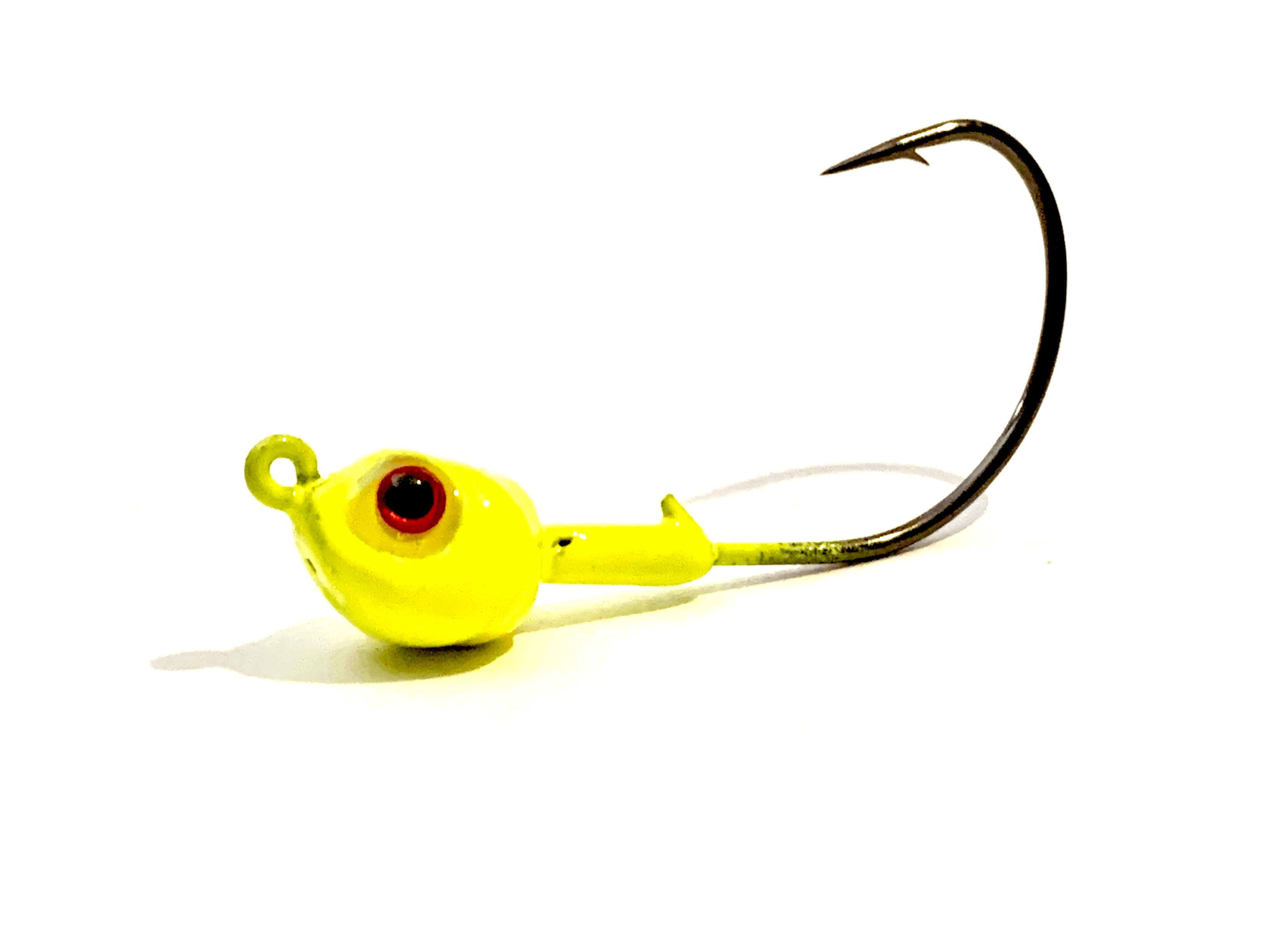 Yellow Chartreuse Kahle Hook Live Bait Jig Heads 3pk– Hunting and