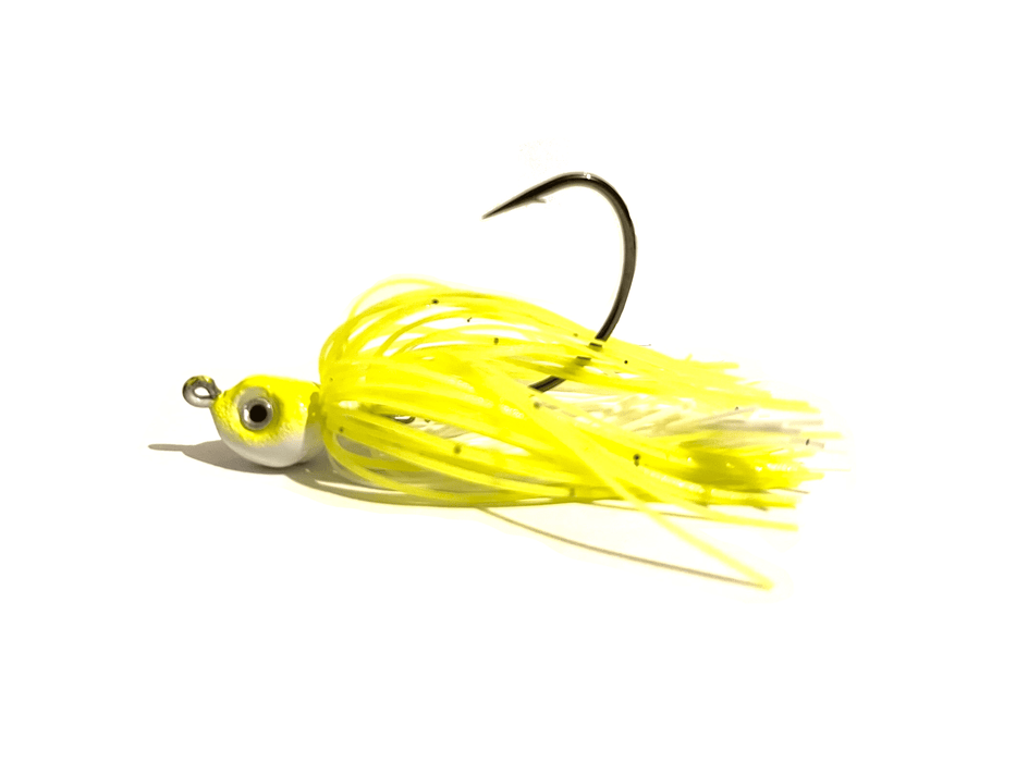 Yellow Chartreuse / White Swim Jig