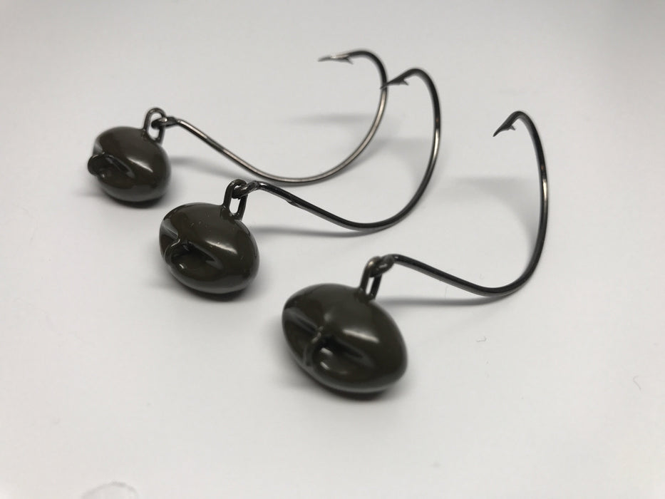 Charcoal Green Flounder Jigs - Hunting and Fishing Depot