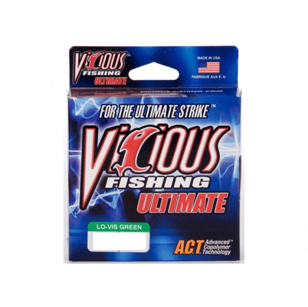 Vicious Ultimate Lo-Vis Green Mono - 1/4LB Spool – Vicious Fishing